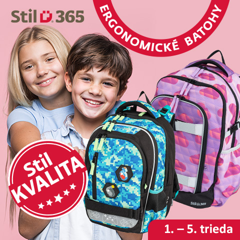 Ergonomické školské batohy Stil pre prvý až piaty ročník