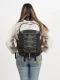 Batoh pro studenty Baggo Flex White Bee