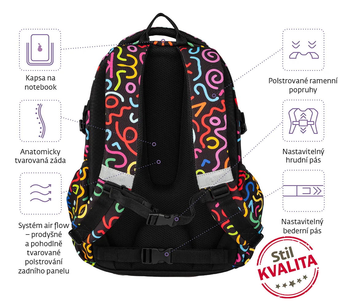 Školní set třídílný Midi Circ