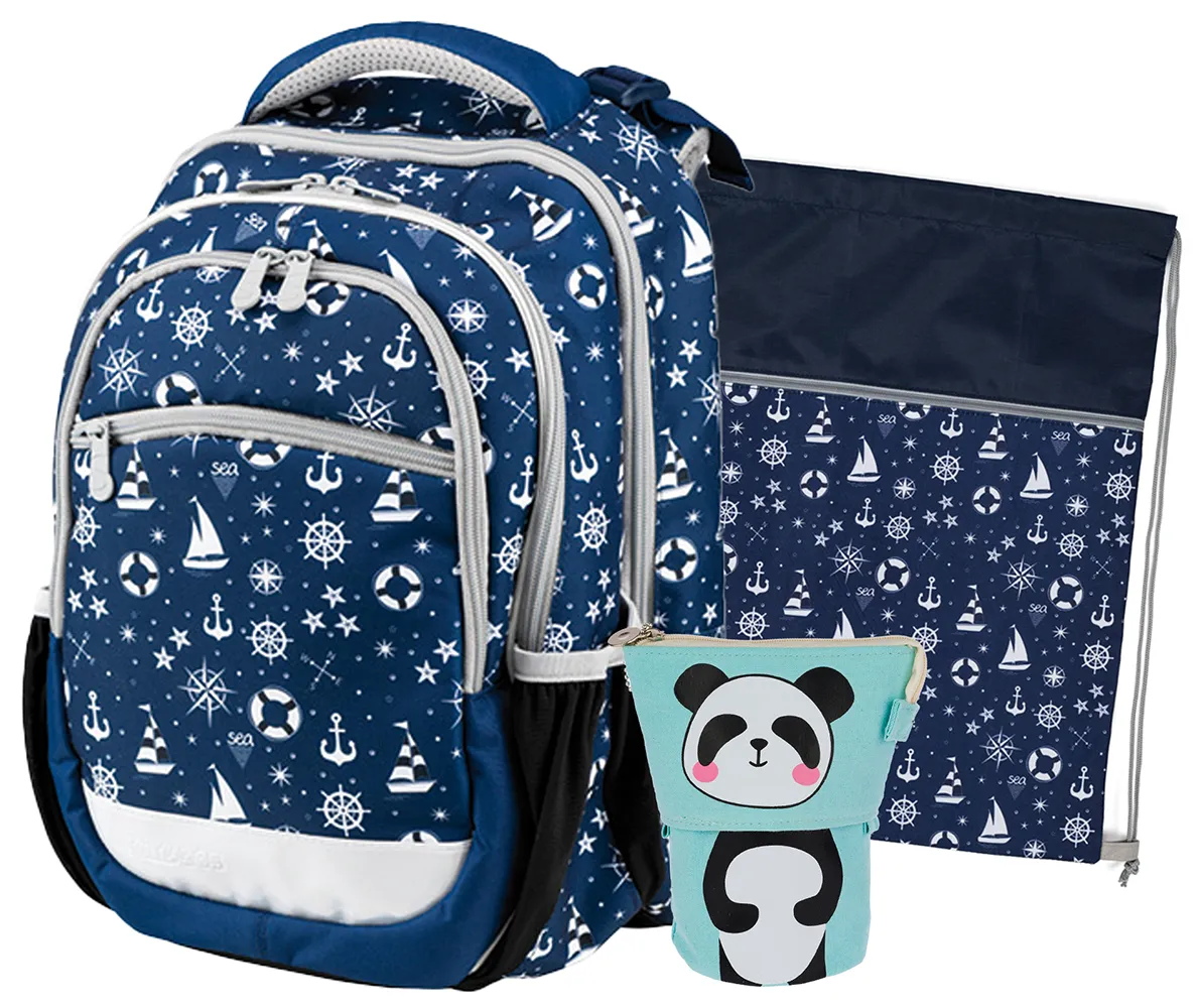 Školní set třídílný Junior Marine
