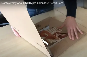Nastavitelný lepenkový obal pro 3 rozměry