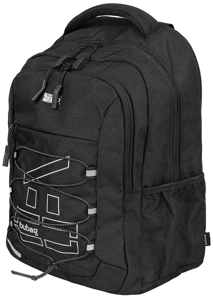 Černý batoh pro studenty Baggo Brisk Bubag Black