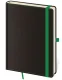 Tečkovaný zápisník Black Green L (čtverečkovaný)