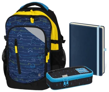 Školský set trojdielny Midi Shark