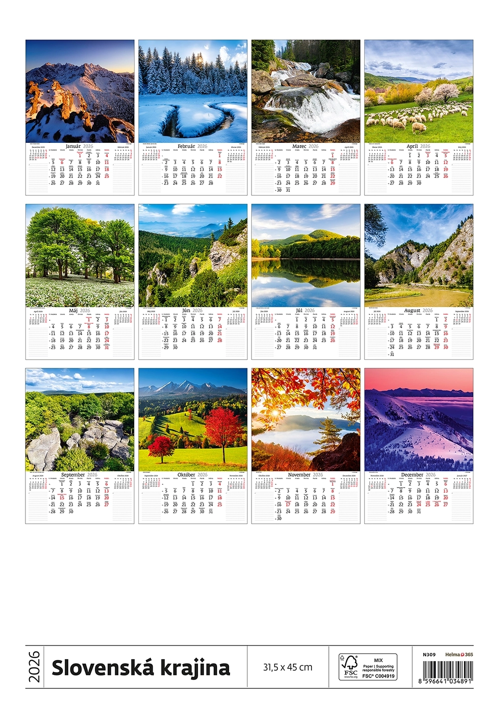 Kalendár Slovenská krajina