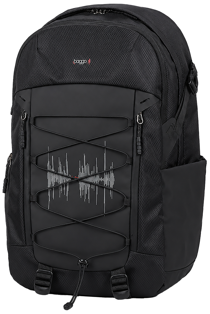Studentský set Baggo Flex Heartbeat Black třídílný