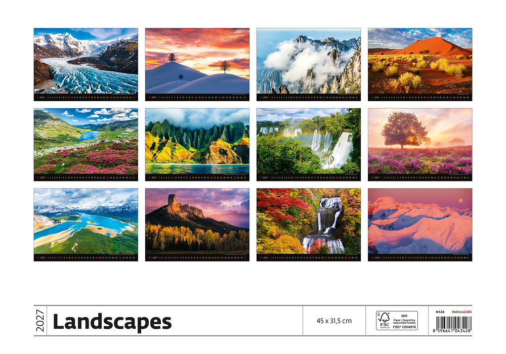 Kalendár Landscapes