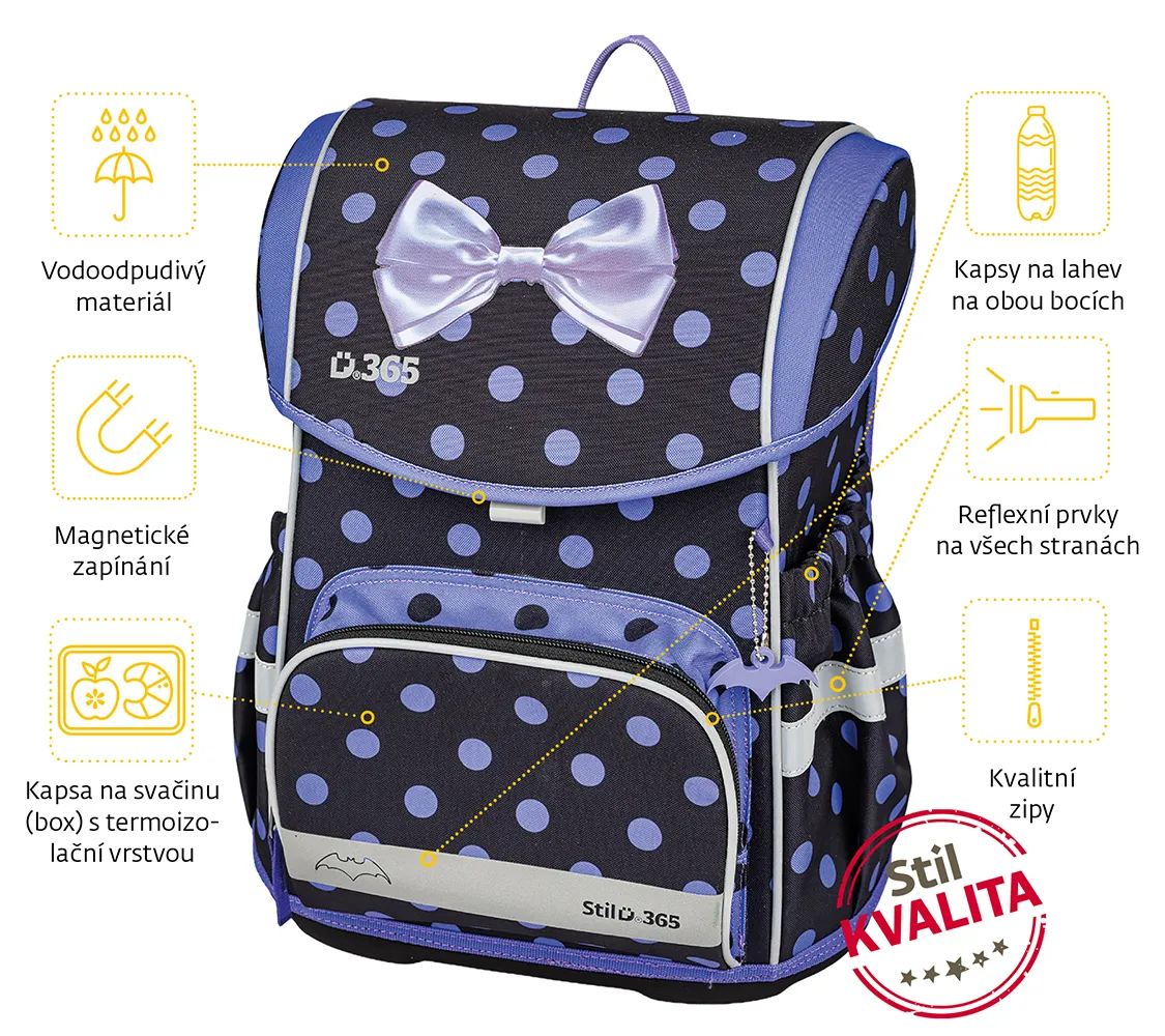 Školní aktovka Smile Cute bow