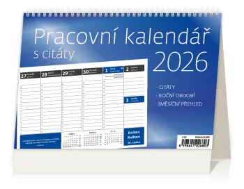 Pracovní kalendář s citáty