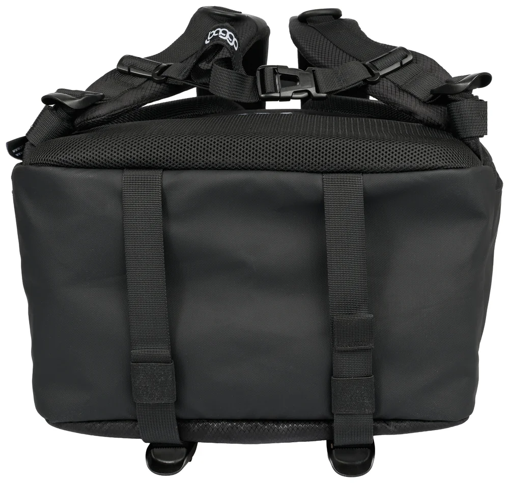 Černý městský batoh Baggo Flex Heartbeat Black