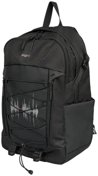 Černý batoh pro studenty Baggo Flex Heartbeat Black