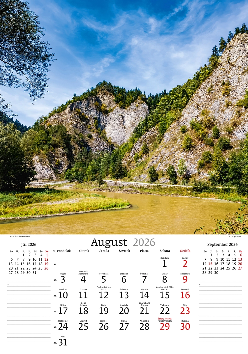 Kalendár Slovenská krajina