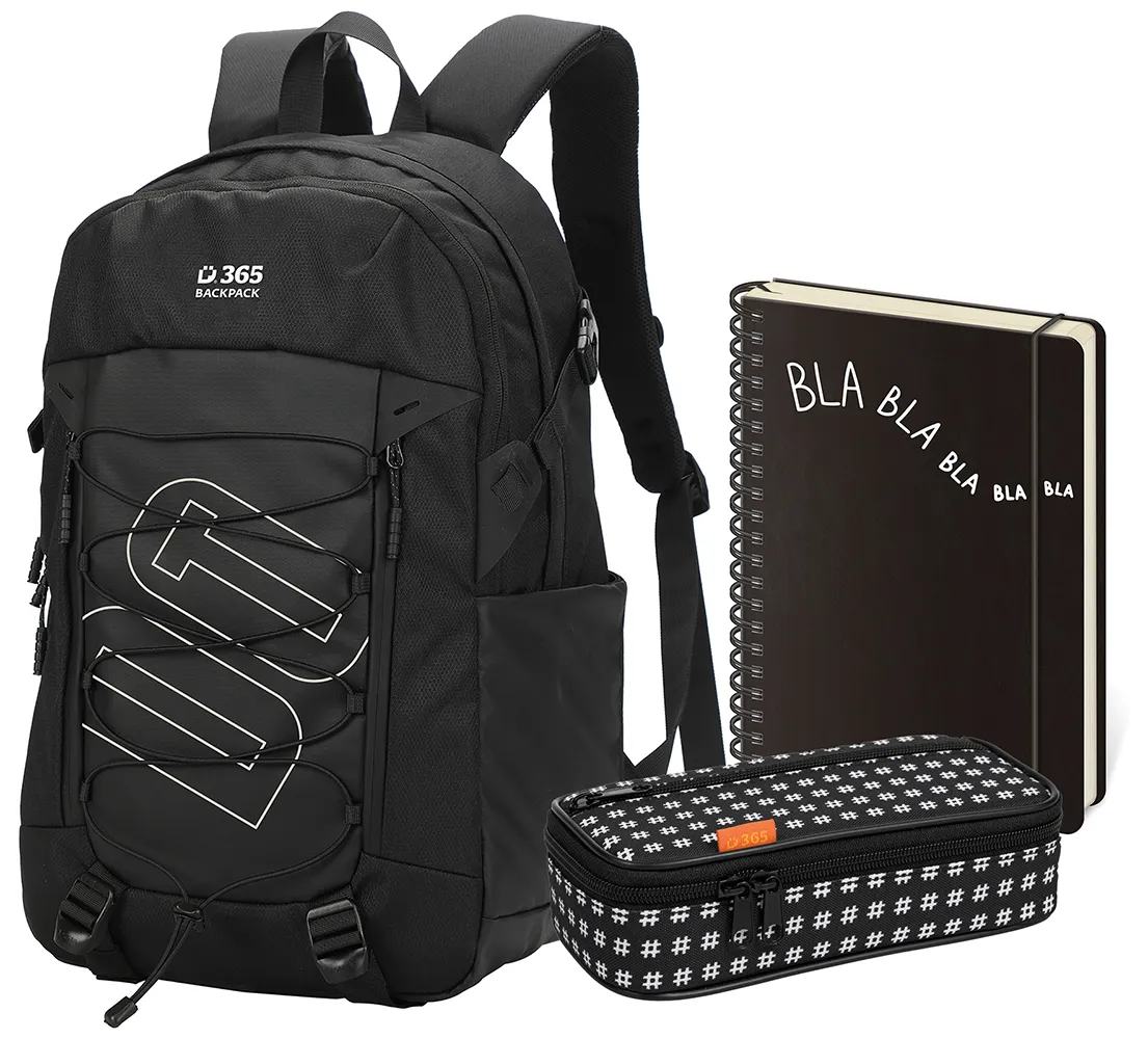 Studentský set Flex Black třídílný