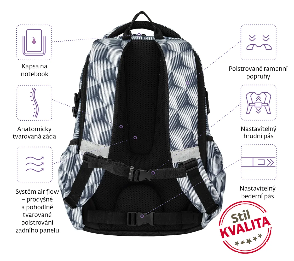 Školní batoh Midi Dimension