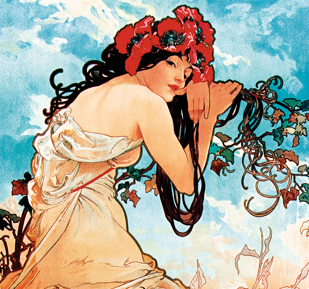 Kalendár Alfons Mucha - viazanka
