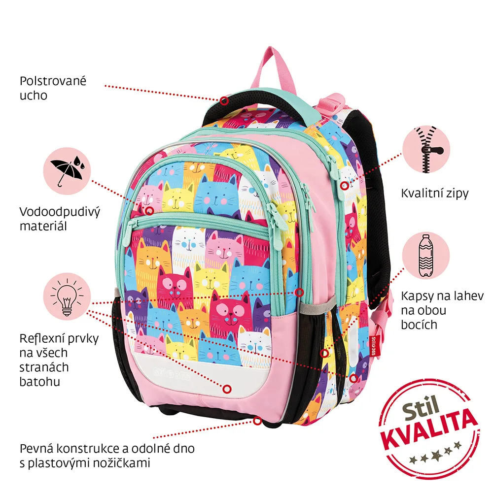 Školní batoh Junior Kittens
