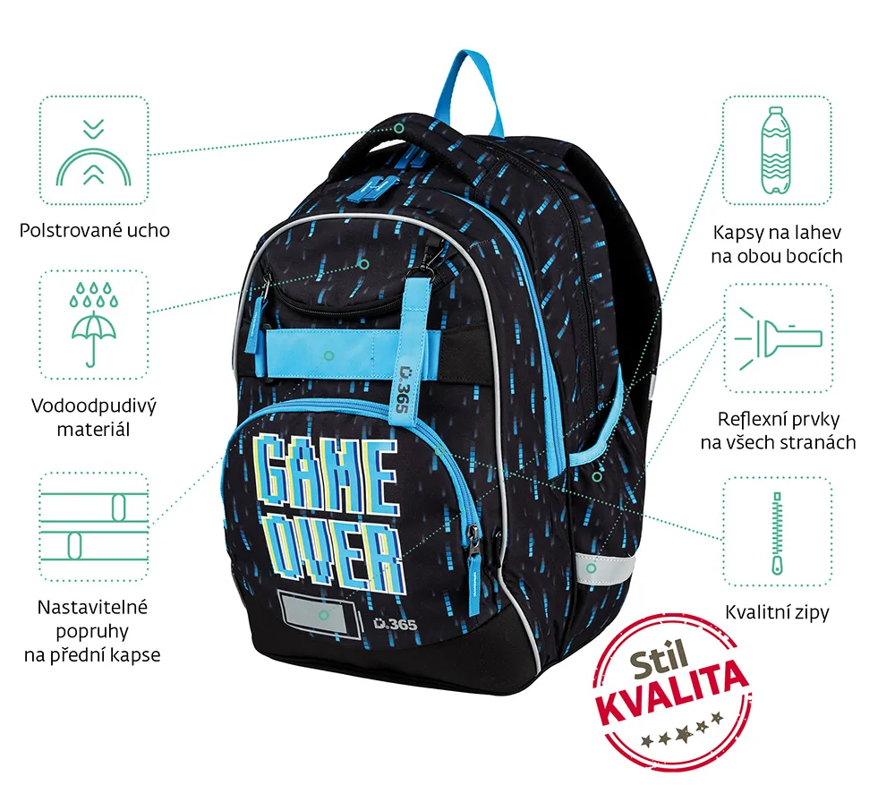 Školní batoh Smart Game Over