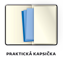 Zápisník Flexies L bodkovaný Blue