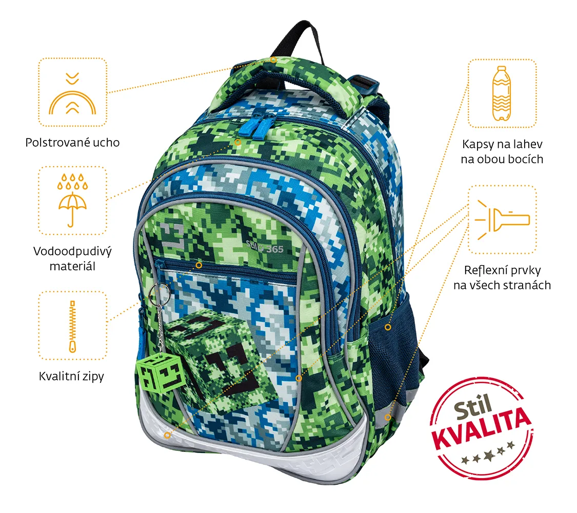 Školský batoh Prime Craftboy