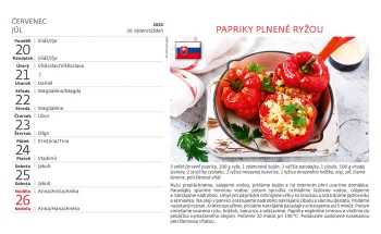 Kalendář Česko-slovenská kuchařka