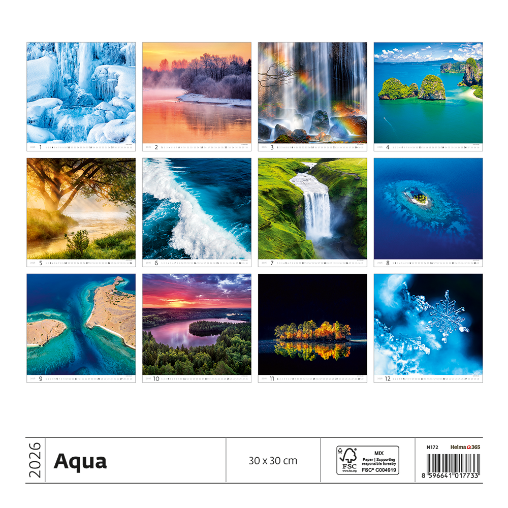 Kalendář Aqua