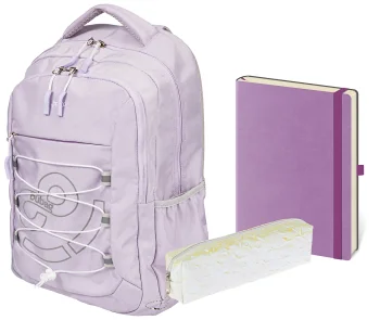 Studentský set Baggo Brisk Bubag Violet třídílný