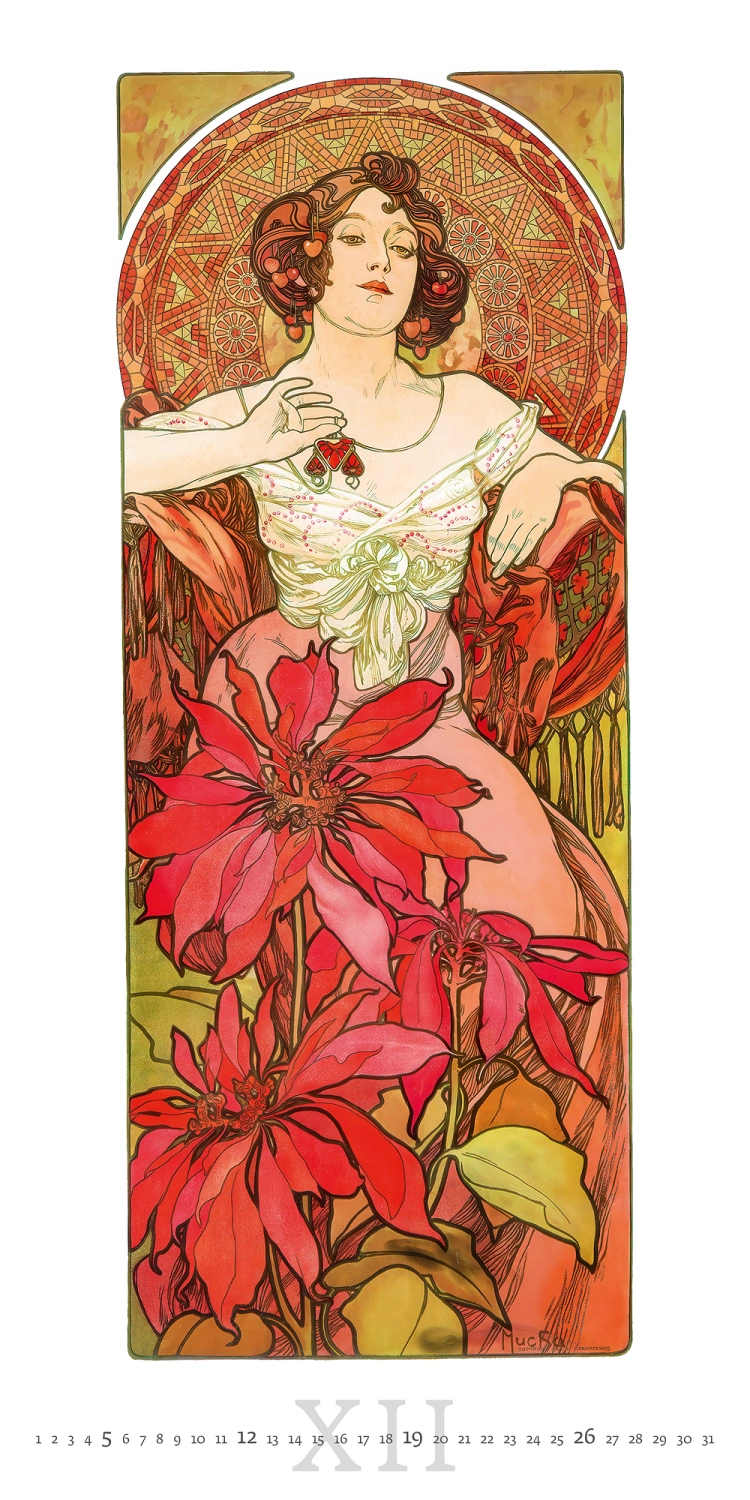 Kalendár Alfons Mucha