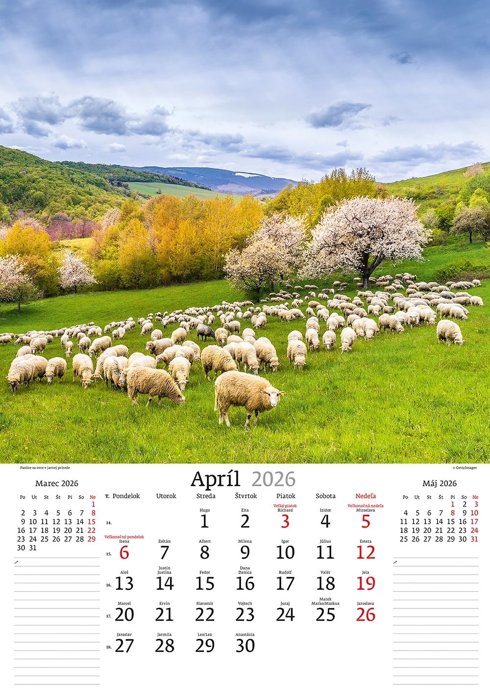 Kalendár Slovenská krajina