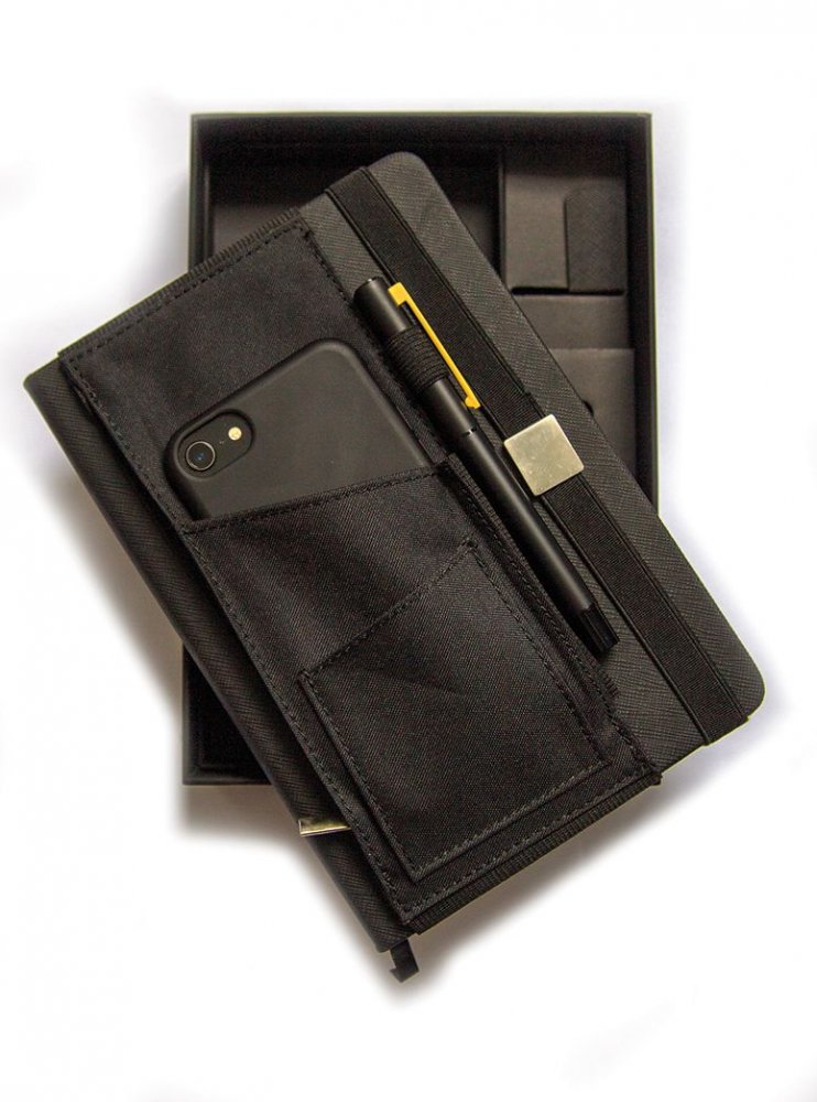 Luxusná sada zápisníkov A5 (L) Obsidian Black