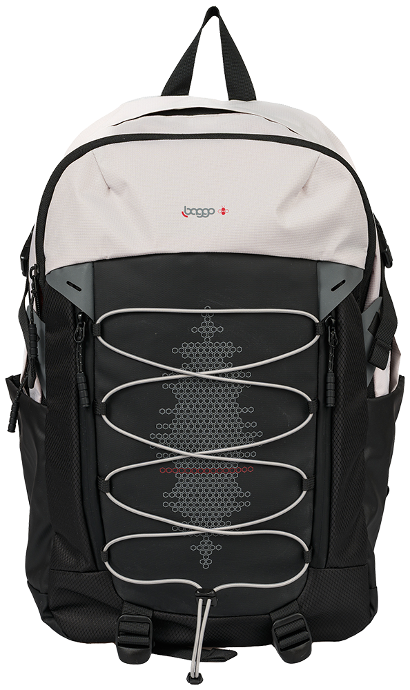 Batoh pro studenty Baggo Flex White Bee