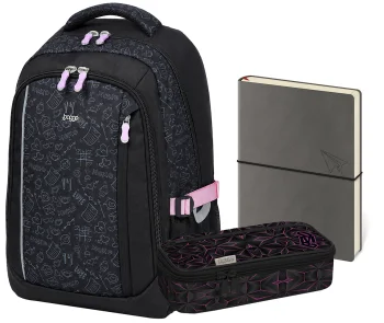 Studentský set Baggo Groovy Pinky Teenky třídílný