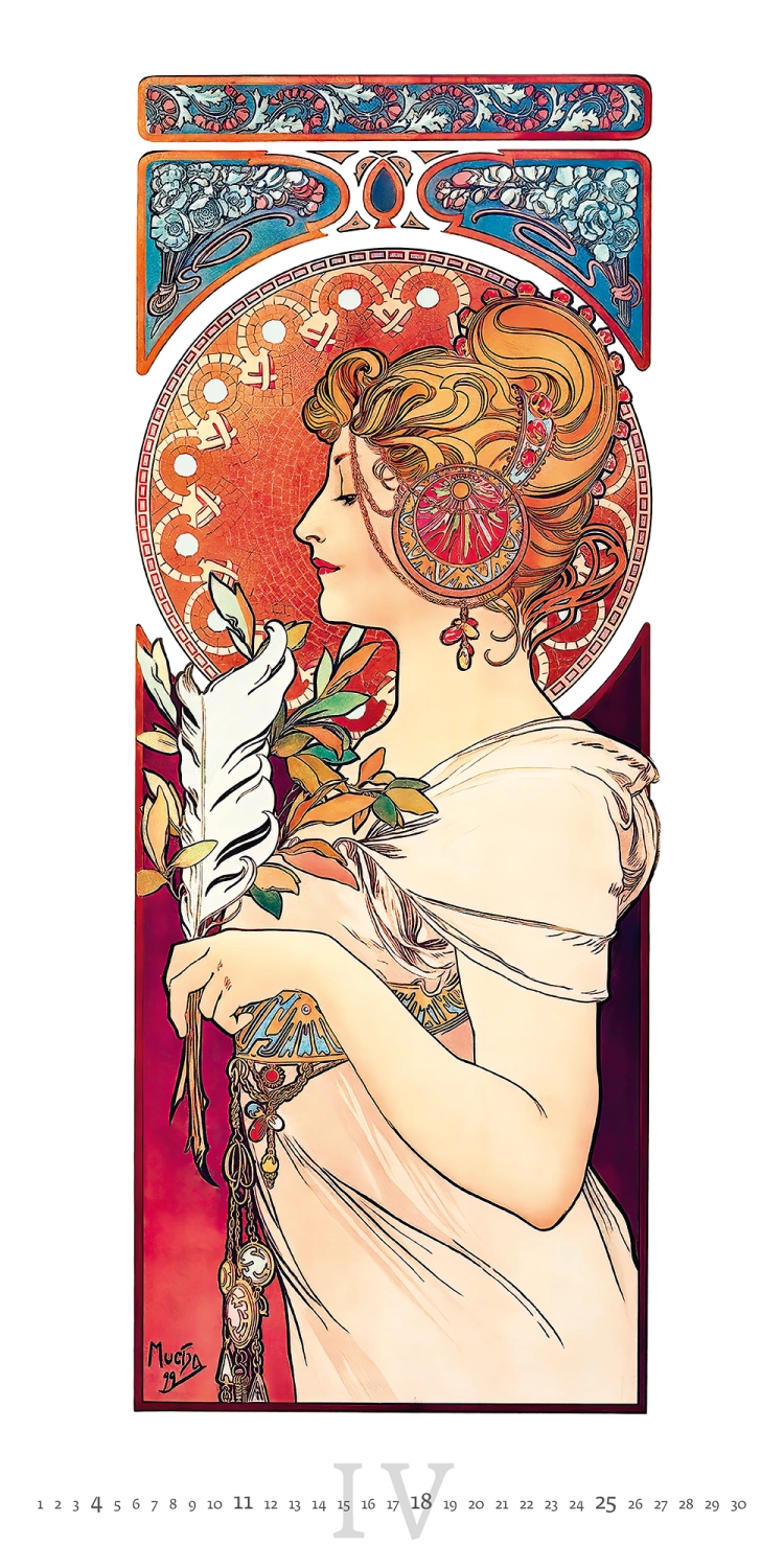 Kalendár Alfons Mucha