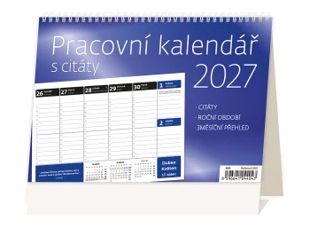 Pracovní kalendář s citáty