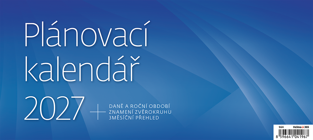Plánovací kalendář MODRÝ