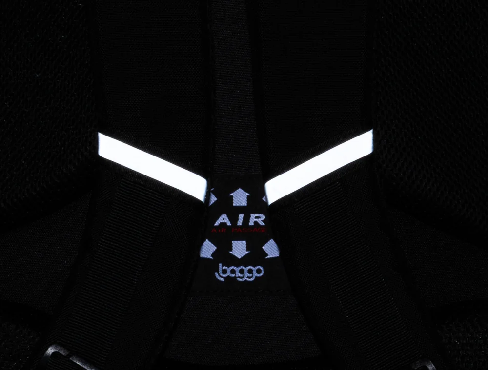 Černý batoh Baggo Brisk Bubag Black-VZOR-LIDA