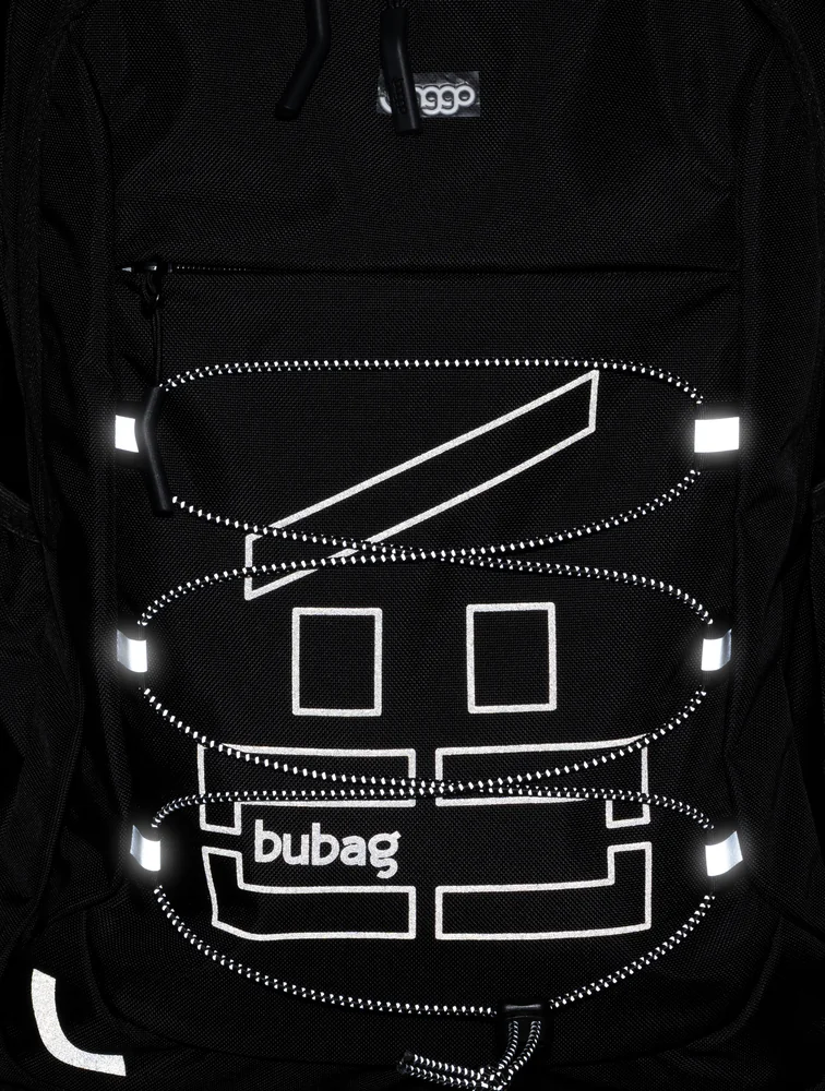 Černý batoh Baggo Brisk Bubag Black-VZOR-LIDA
