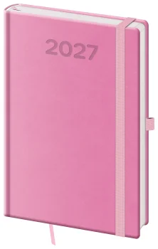 Týdenní diář A5 Print Pop růžový