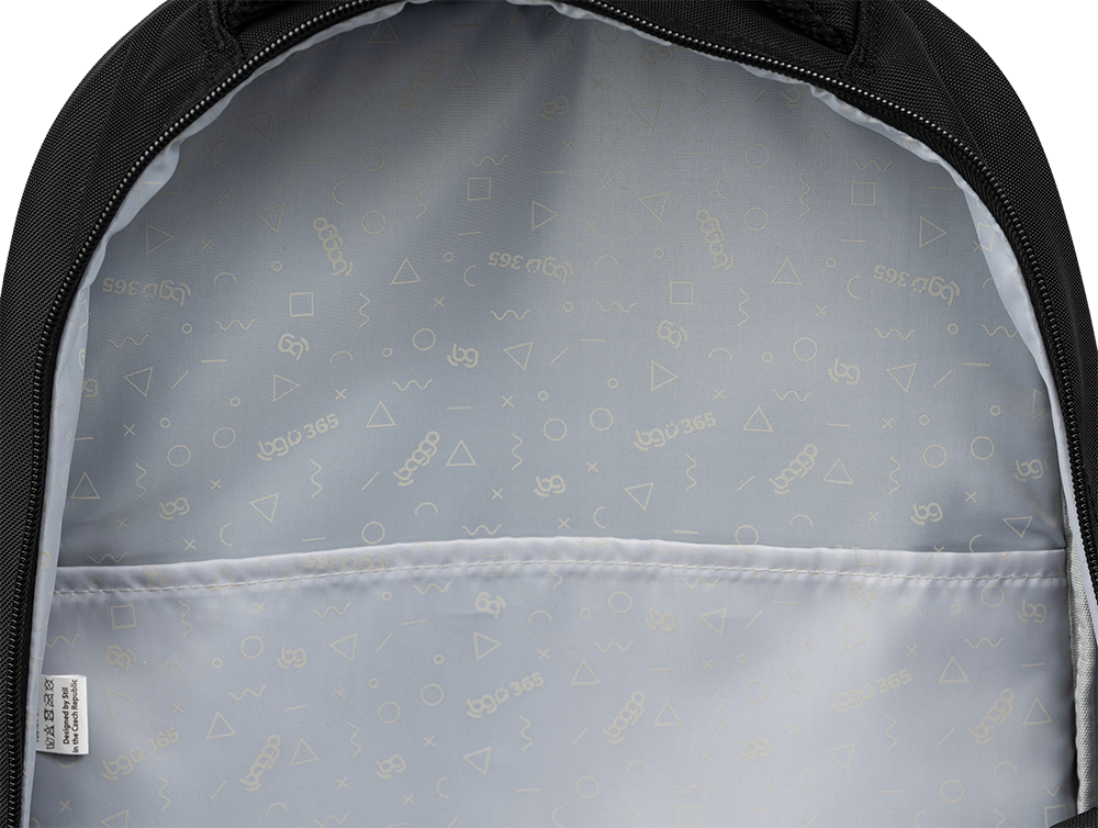 Černý batoh pro studenty Baggo Brisk Bubag Black