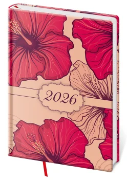 Týdenní diář A5 Vario Lyra Hibiscus