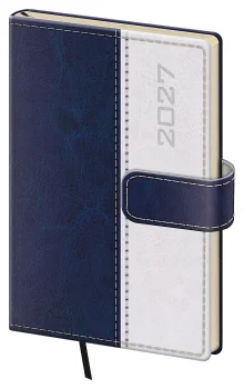 Kapesní diář A6 Classic s magnetem modrý
