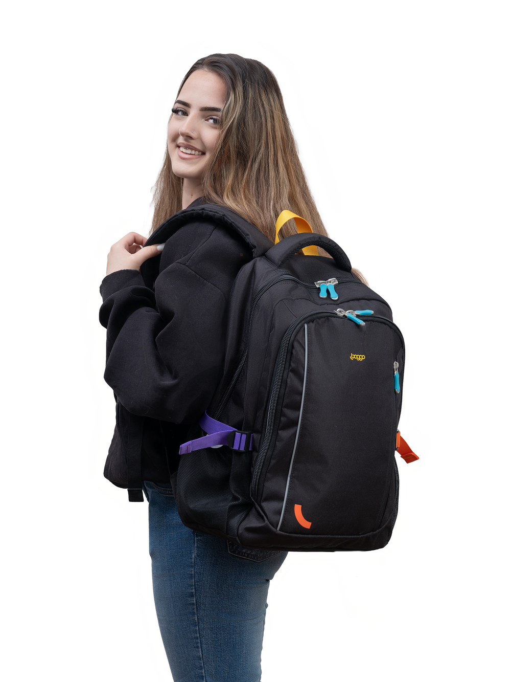 Batoh pro studenty Baggo Groovy Neon