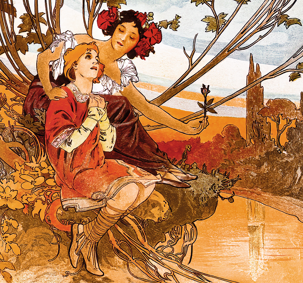 Kalendár Alfons Mucha - viazanka