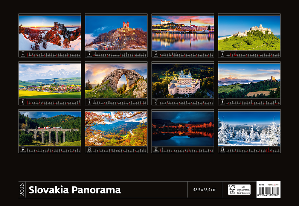Kalendár Slovakia Panorama