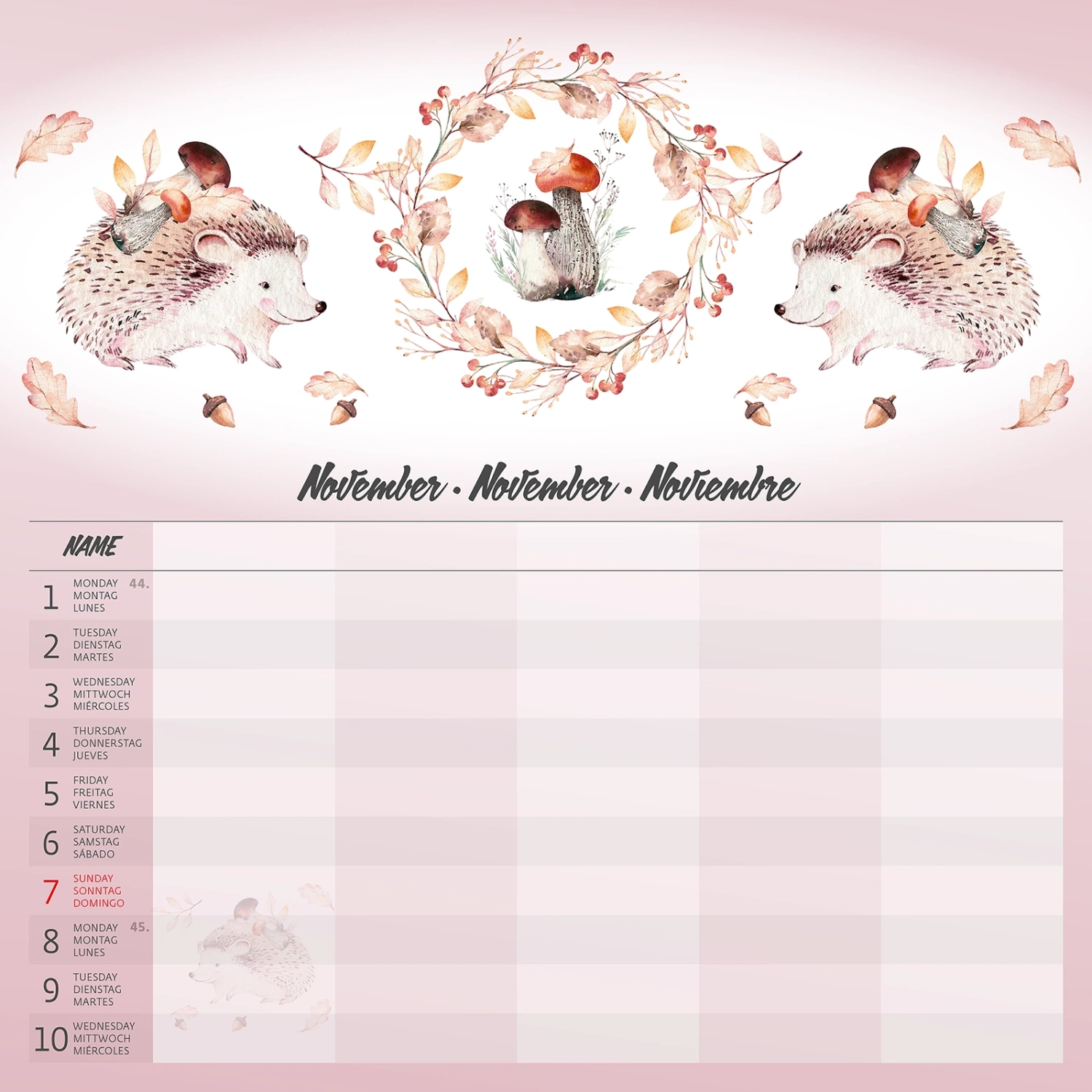 Kalendár Family Planner