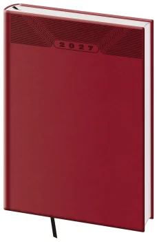 Denní diář A5 Print Classic angl. červený