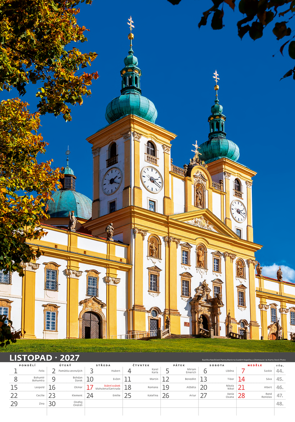 Kalendář Česká republika