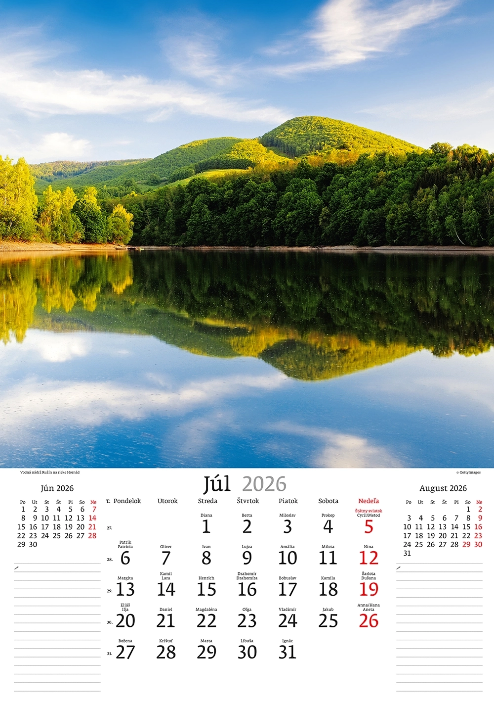 Kalendár Slovenská krajina