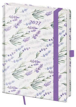 Týdenní diář B6 Vario Lavender s gumičkou