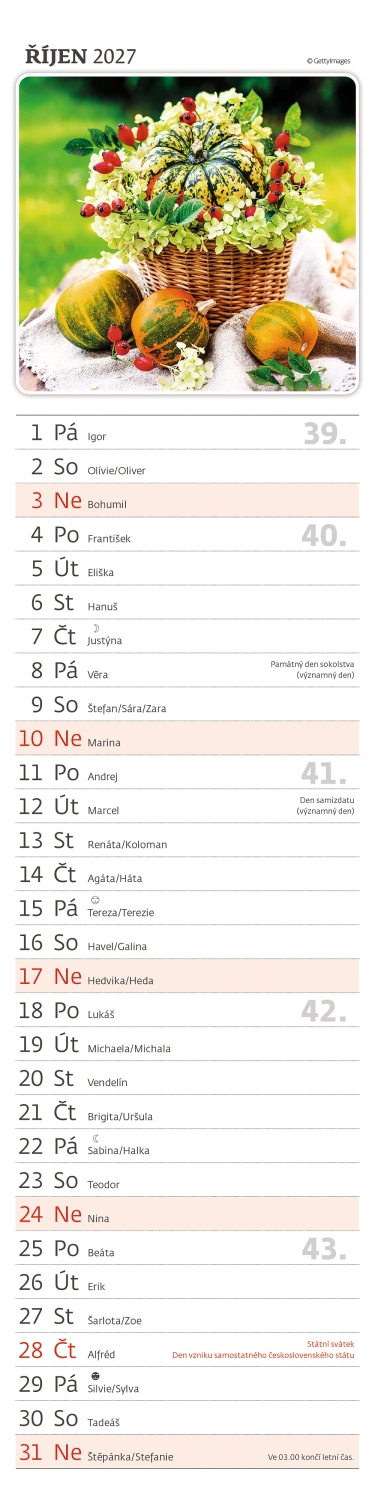 Kalendář Kouzlo domova - vázanka