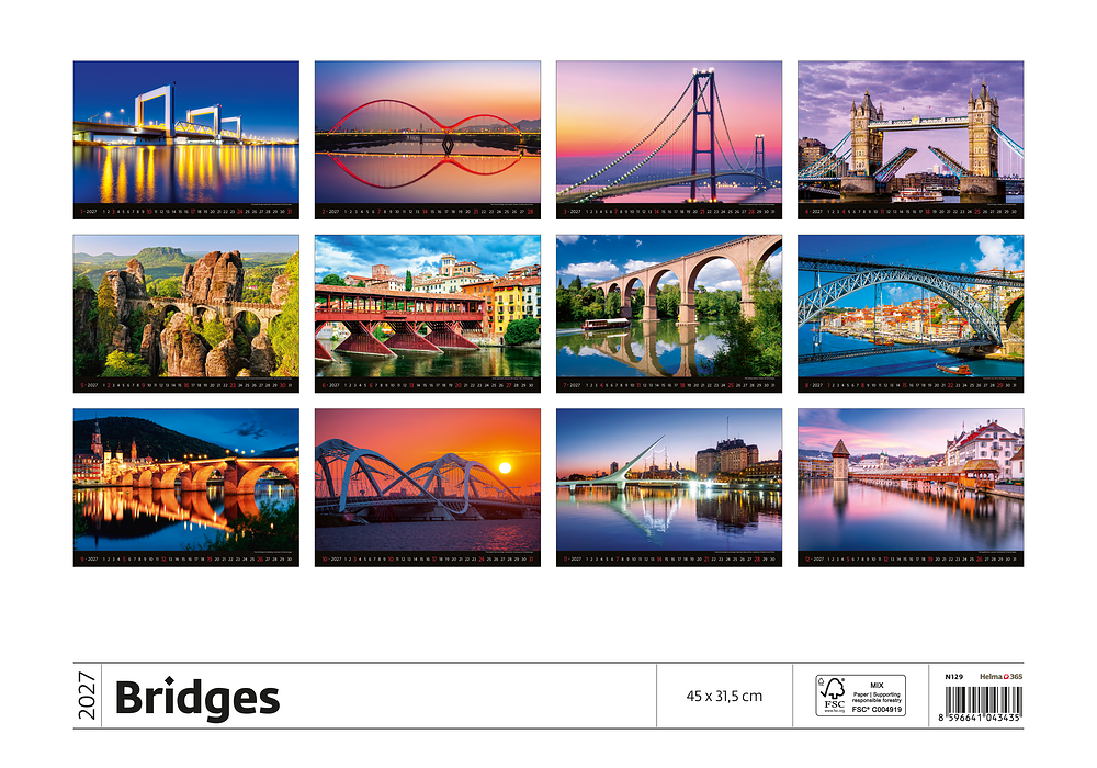 Kalendář Bridges